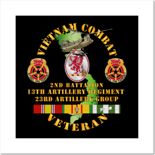 Vietnam Combat Vet - 2nd Bn 13th Artillery - VN  SVC Posters and Art